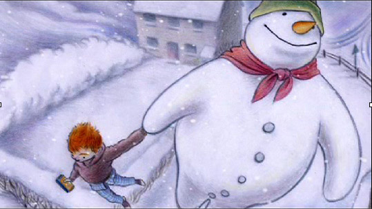 the real flying snowman, funny video