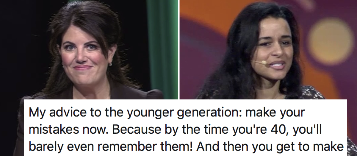 People enjoyed Monica Lewinsky's response to Sarah Cooper's 'advice for(01)