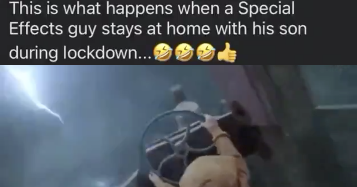 A special effects dad's amazing video of his son just went viral all