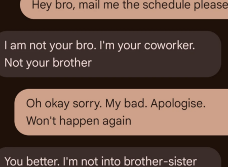 This guy took great offence at being called ‘bro’ by a colleague and got all the responses they deserved