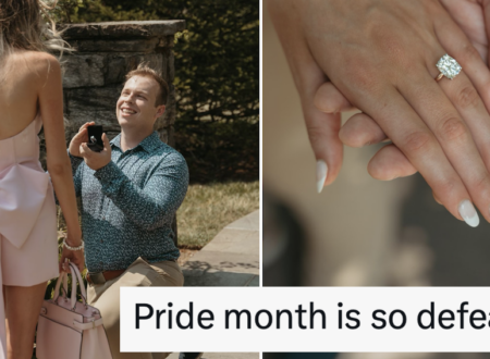 A conservative American talkshow host said he ‘defeated Pride’ by proposing to his girlfriend and the internet responded as one