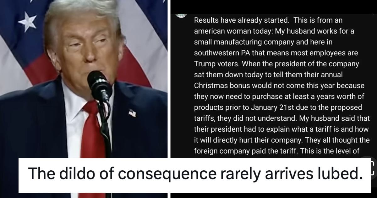 The tale of these unfortunate Magas finding out exactly what they voted ...