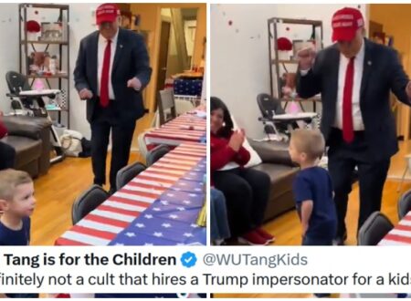 A Maga mum hired a Donald Trump impersonator for her young son’s birthday, and the internet had exactly the reaction you’d expect