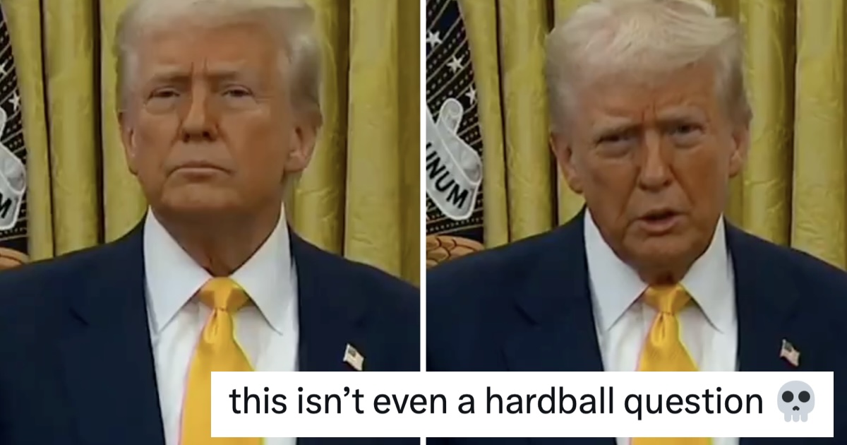 Trump's response to a reporter who dares ask a question he doesn't like ...