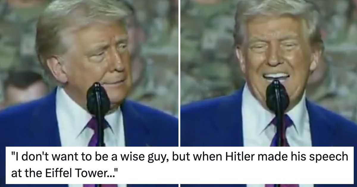 Donald Trump just said Hitler made a speech at the Eiffel Tower and was schooled into next year