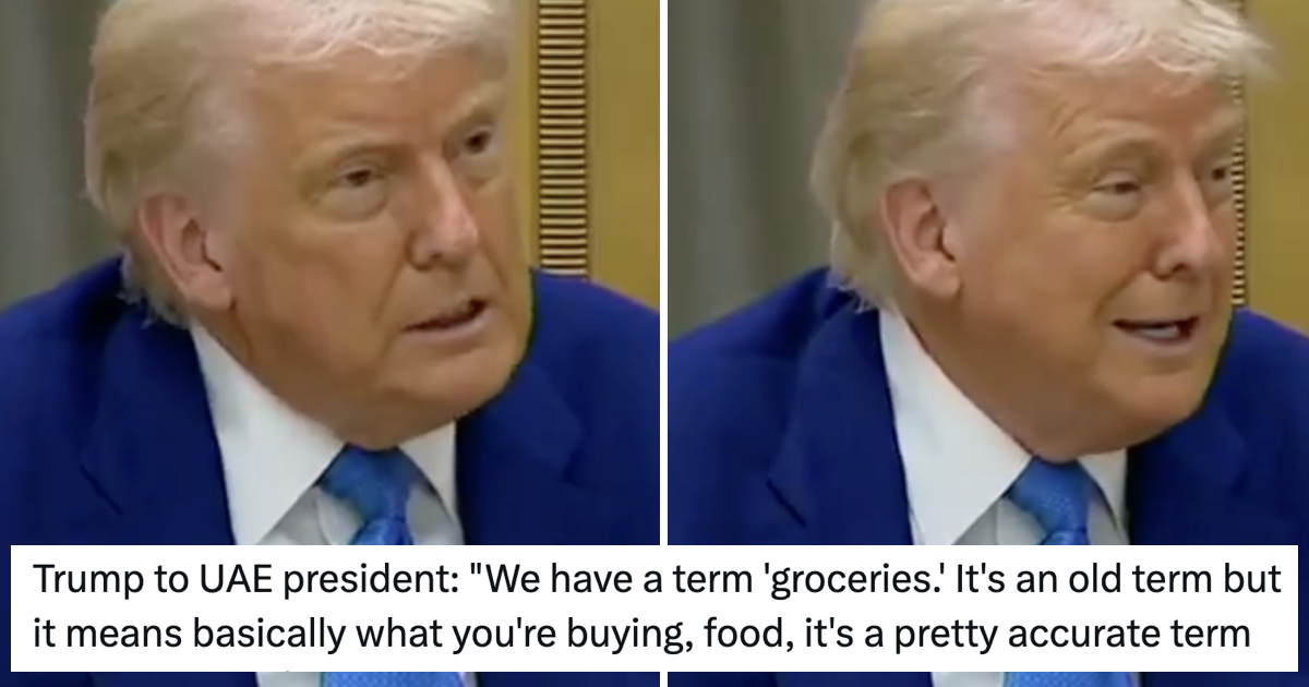 Donald Trump said no-one uses the word 'groceries' any more - 13 funniest and totally on-point responses in your bagging area