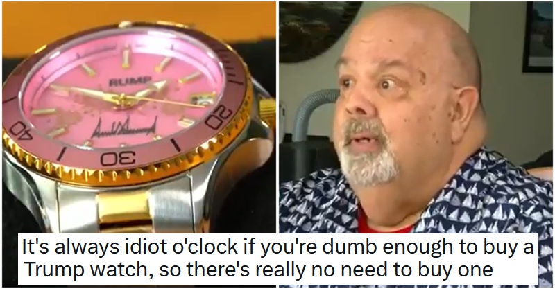 These MAGA customers were fuming when their 640-dollar Trump watch's missing T turned it into a Rump watch