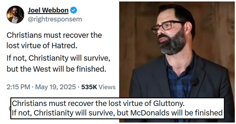A Maga Christian pastor called for a return of the 'lost virtue of hatred' and the internet read him chapter and verse