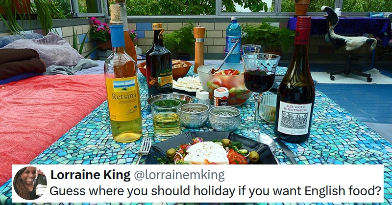 Facepalms all round for the British tourist who's been grousing about the lack of English food in Corfu