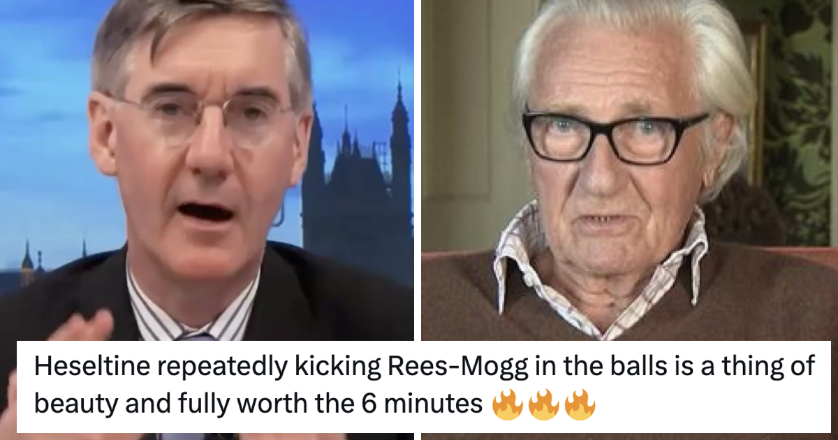 Jacob Rees-Mogg had Michael Heseltine on GB News and was owned so brutally it was like an especially gruesome kill on a David Attenborough documentary