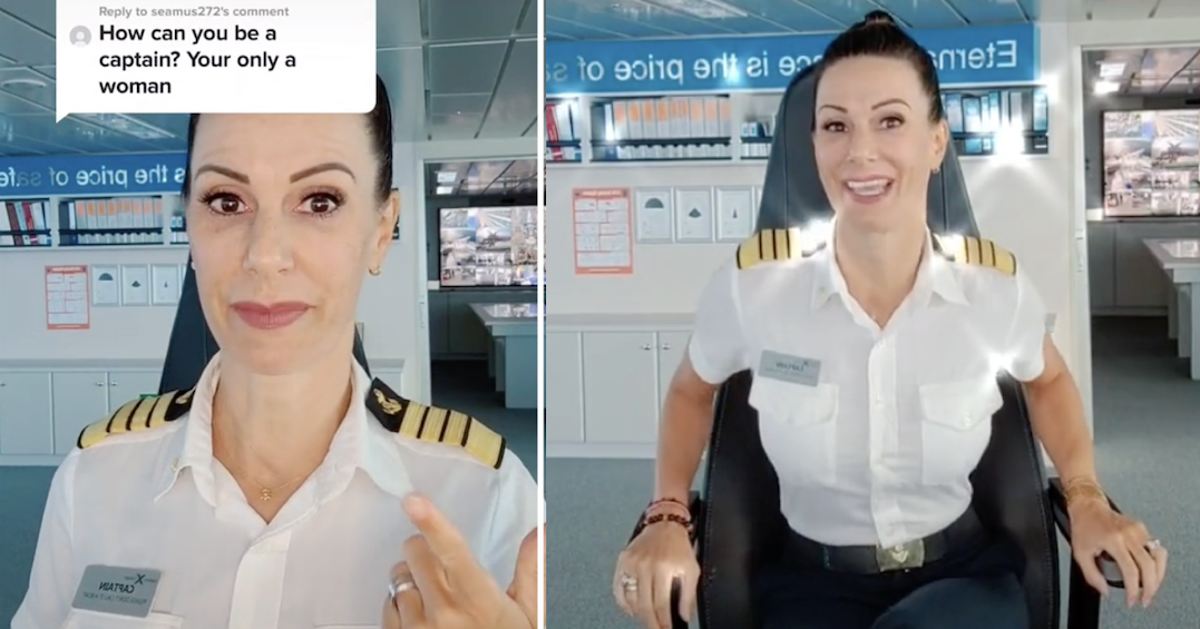 This ship's captain's magnificent takedown of a manbaby who suggested women had no place on the bridge will always rule the waves