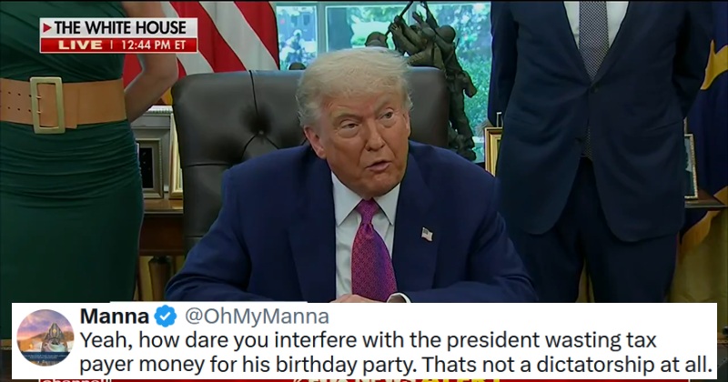 Trump threatens 'very big force' against anyone who protests at his $45 million birthday parade, and the First Amendment has entered the chat