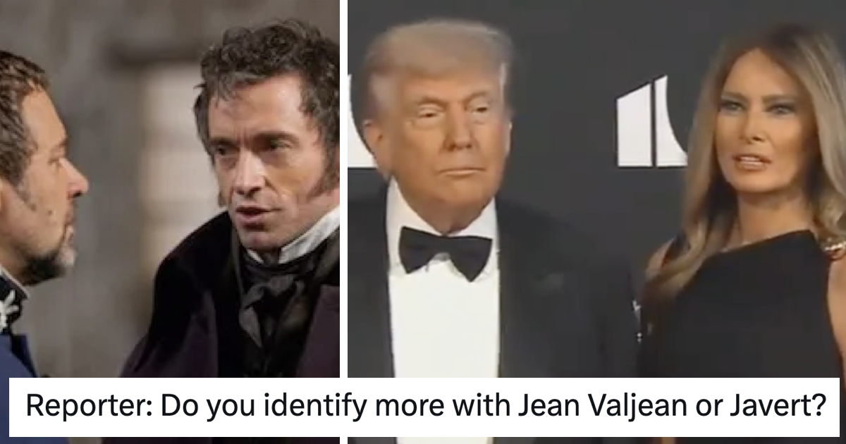 Donald Trump was asked which Les Mis character he preferred and the entirety of the internet said the same thing