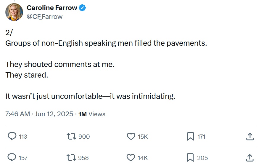 Groups of non-English speaking men filled the pavements.

They shouted comments at me.
They stared.

It wasn’t just uncomfortable—it was intimidating.