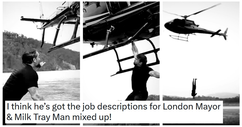 London Mayor hopeful Ant Middleton's cringeworthy video of himself falling out of a helicopter got exactly the reaction it deserved