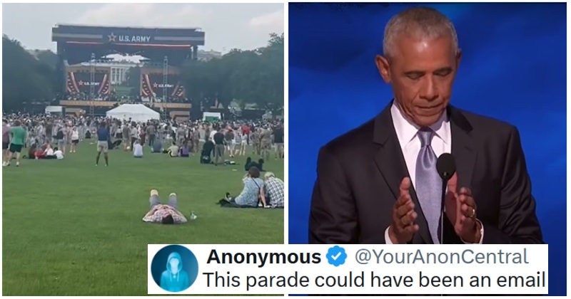 People have been mocking the size of Trump's teeny tiny ...parade. 24 favourite burns