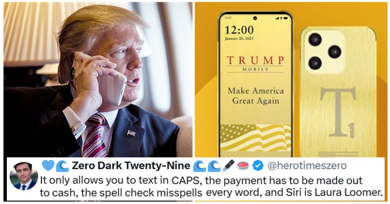 The call is coming from inside the house ...the White House. The Trump Organization launches its own mobile phone service