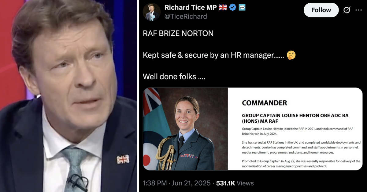 Richard Tice belittled this RAF group captain and was schooled into next week - 13 laser-guided comebacks