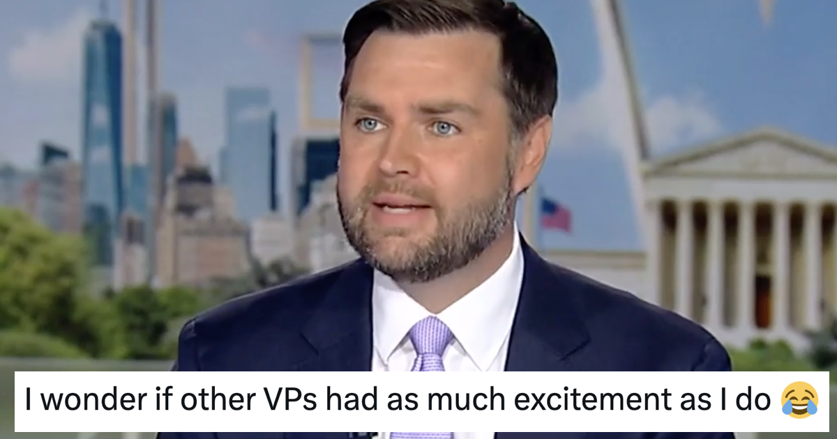 JD Vance reckons he's having more fun than any previous American vice president and of all the takedowns this A++ response beat all-comers