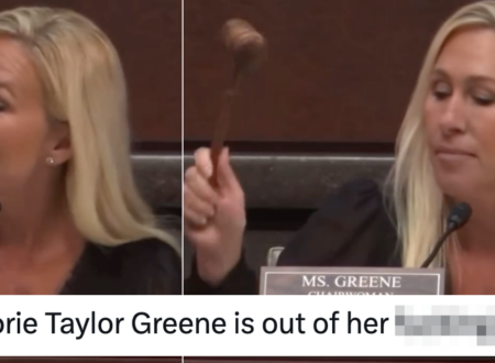 Marjorie Taylor Greene basically lost control of whatever she was supposed to be doing here and it perfectly sums up the state of Trump’s America right now