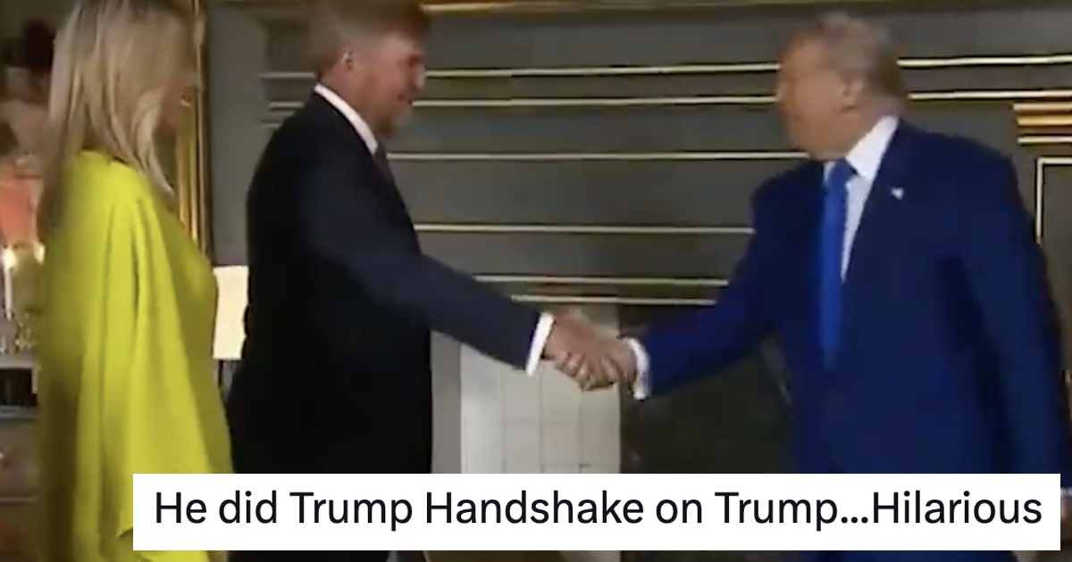 Power handshake guru Donald Trump just got totally owned by the Dutch king and it's a fabulous, supremely satisfying watch