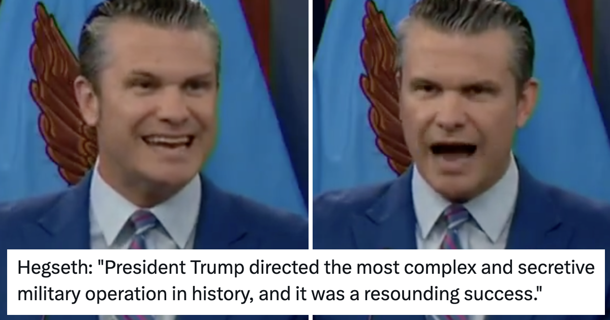 Pete Hegseth said America's bombing of Iran was 'the most complex and secretive military operation in history' and was brutally schooled into next year