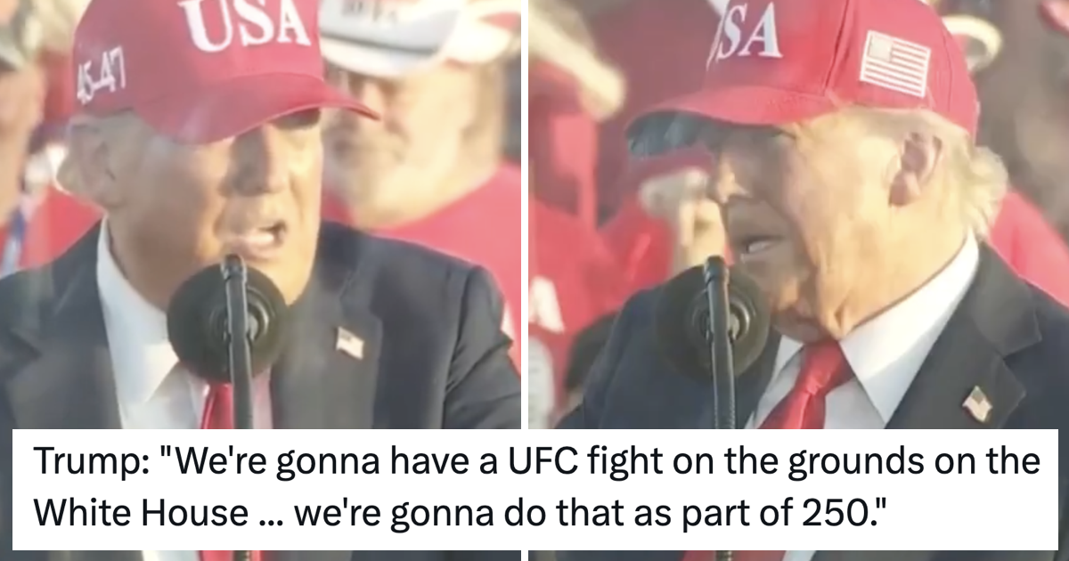Donald Trump said he's going to hold a UFC fight at the White House - 13 double leg slam takedowns