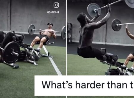 People were asked to name something harder than this insane weightlifting stunt and of all the A++ responses this one beat all-comers