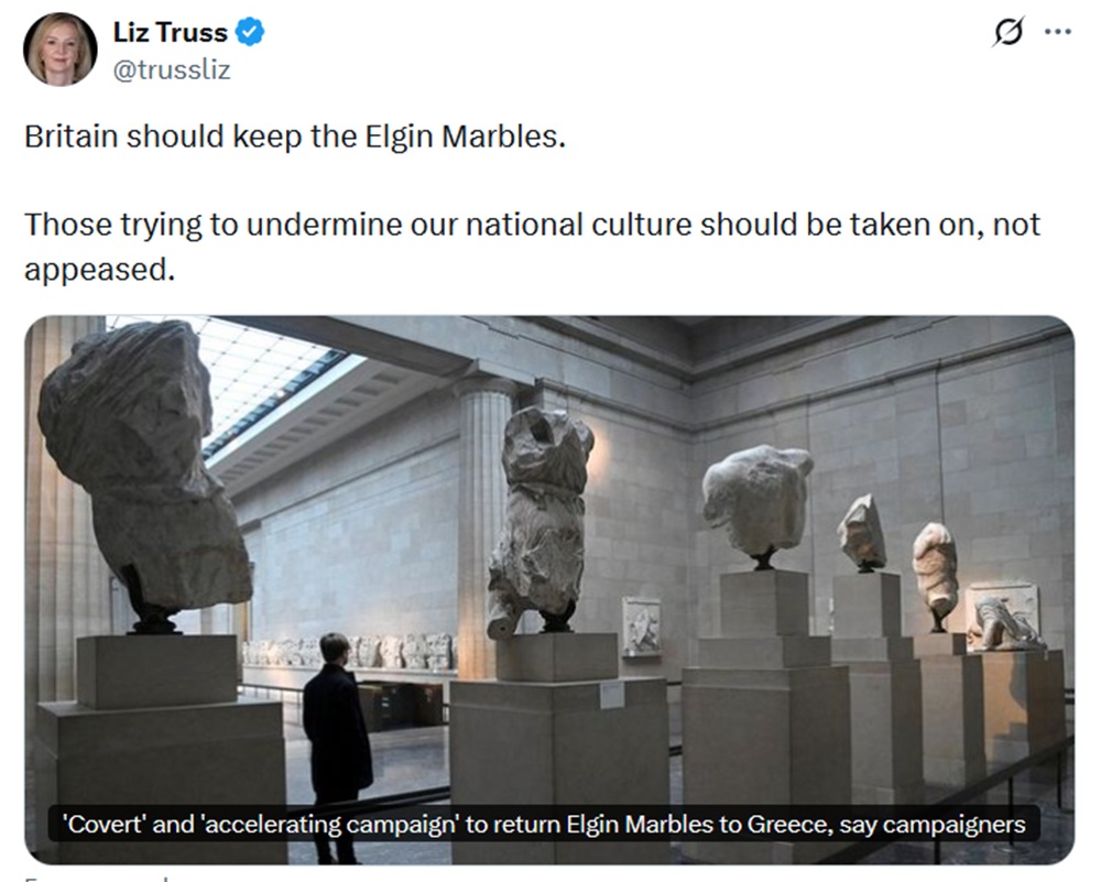 Britain should keep the Elgin Marbles.

Those trying to undermine our national culture should be taken on, not appeased.