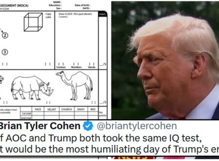 Donald Trump still thinks his cognitive test was an IQ test, and suggests ‘low-IQ’ Alexandria Ocasio-Cortez should take one