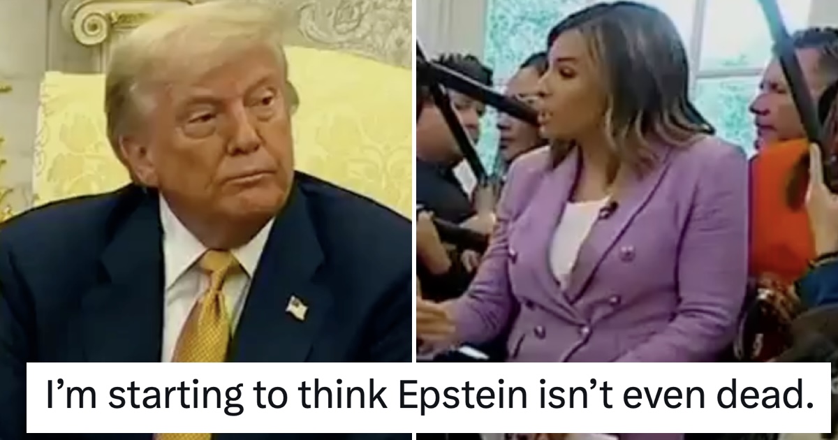 Donald Trump tried to put the Epstein 'hoax' behind him and the more he says the worse it gets in this jaw-dropper of a 2-minute rant