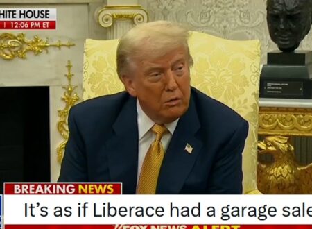 Donald Trump has managed to squeeze yet more gold into the Oval Office, and the internet dragged His Supreme Tackiness – seventeen 24-carat nuggets