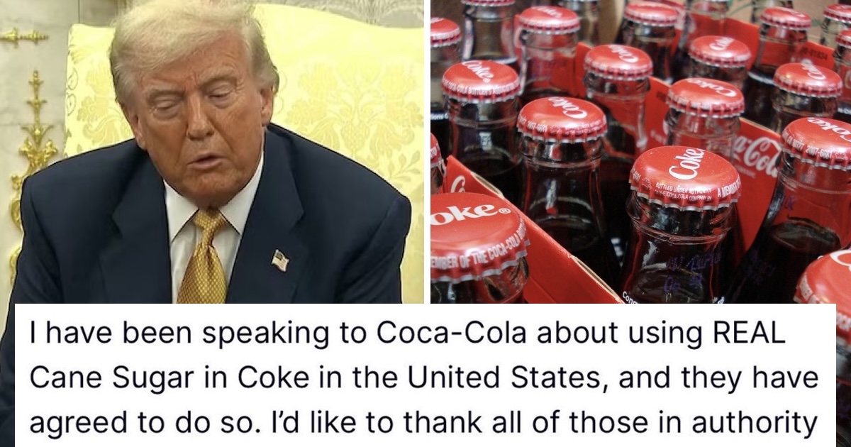 Donald Trump claimed he'd made Coke great again and if it was an attempt to distract from Epstein then Gavin Newsom's A++ comeback really burst his bubble