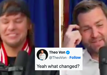 Podcast bro Theo Von was shocked at JD Vance’s Epstein U-turn and Twitter couldn’t race to say “I told you so” fast enough