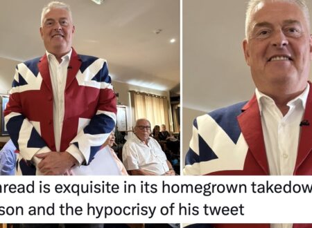 Lee Anderson showed off his new Union Jack jacket and this tailor-made takedown was simply magnificent