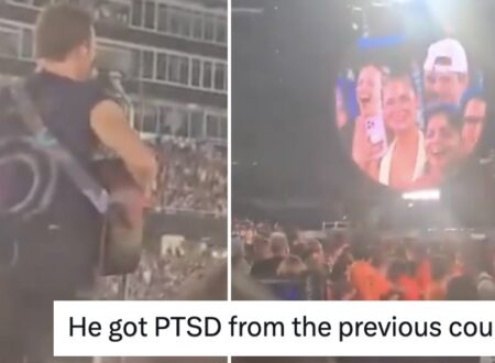 Chris Martin had the very best response next time Coldplay did a ‘kiss cam’ and made the whole thing even funnier