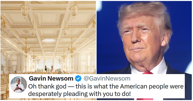 Trump has commissioned an enormous gold ballroom for the White House, and people don't remember voting for that - 17 cutting responses
