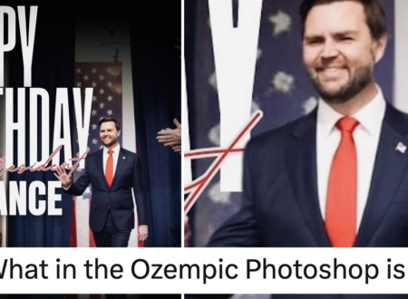 There was something about the Republicans’ birthday wishes for JD Vance that didn’t quite add up – 18 eagle-eyed responses