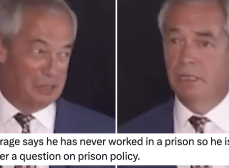 Nigel Farage said he couldn’t talk about prisons because he’d never worked in one and the entirety of the internet responded as one