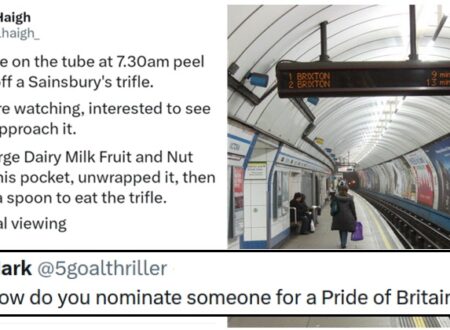 Stop the search – someone’s found the trifle-eating London Underground hero Britain truly needs