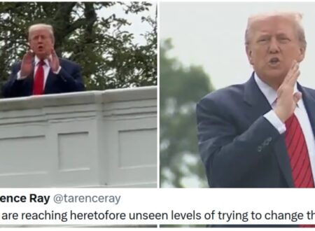 Donald Trump walked around the White House roof shouting to reporters below, in case you’re wondering how the Epstein distraction is going – 27 scathing reactions