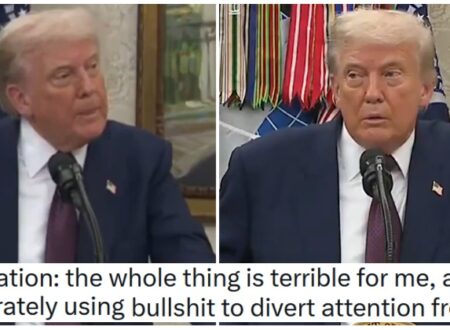 A flustered Donald Trump called the Epstein scandal “total bullshit”, and there’s not enough chinny reckon in the world