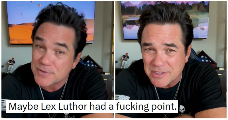 Is it a bird? Is it a plane? No, it's Maga cultist Superman actor Dean Cain getting scorched for joining Trump's ICE agents