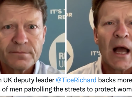 Richard Tice wants gangs of men patrolling the streets to keep our towns safe for women and was brutally owned into next year