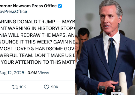 Gavin Newsom magnificently mocked Donald Trump with his ‘presidential’ tweets and the joke flew right over these Magas’ heads