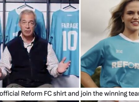 Nigel Farage launched the Reform UK football shirt and it was a simply magnificent own goal – 13 properly winning comeback