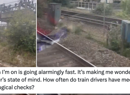 A train traveller was worried the driver was going too fast and was hilariously schooled to the next station and beyond