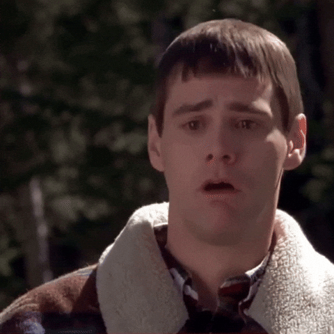 Jim Carrey in Dumb and Dumber, retching