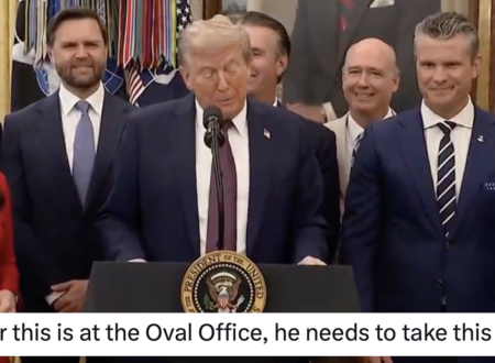 For once it wasn’t Donald Trump’s hair that got all the attention and people were totally wigging out