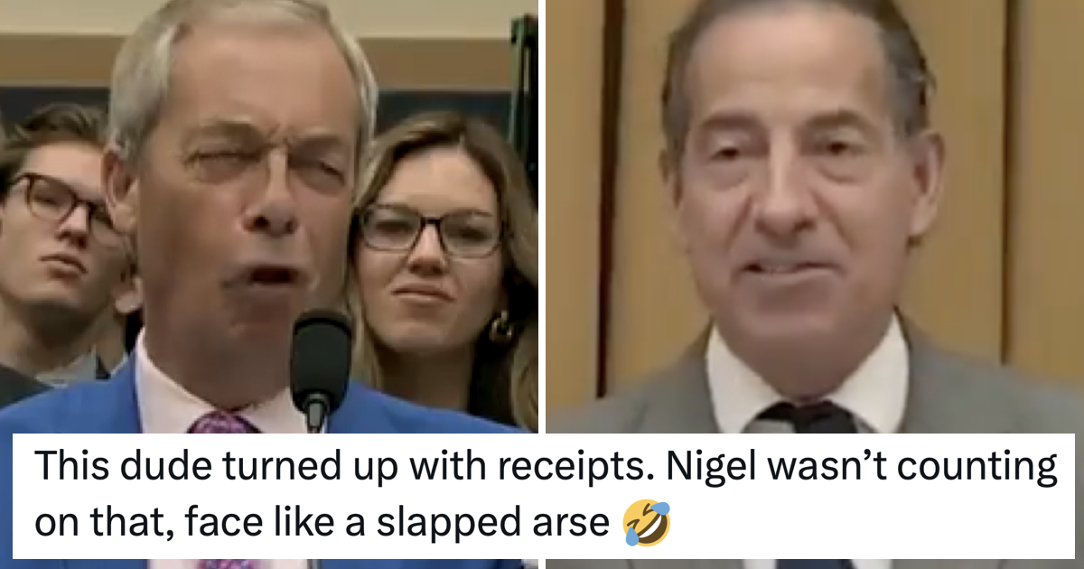 This American politician utterly destroyed ‘Putin-loving free speech imposter’ Nigel Farage to his face and Brits all said the same thing